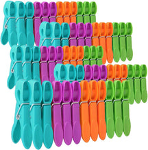 Laundry Pegs Clothes Clips, 60Pack Clothes Pegs Super Grip Strong Plastic Clothes Pegs for Washing Line Outside Non Slip