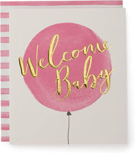 Kindred - Welcome Balloon - Baby Girl Card