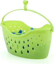 Hangerworld Plastic Peg Basket 36 Green Blue Pegs Clothes Garment Laundry Washing Line.