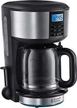 Russell Hobbs 20680 Buckingham Filter Coffee Machine, 1.25 Litre, Black/Silver