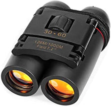 Binoculars 30x60 Compact Folding Mini Telescope Waterproof with Zoom Day and Night Vision for Kids, Adults, Outdoor, Travel, Birding, Birdwatching, Hiking, Sightseeing