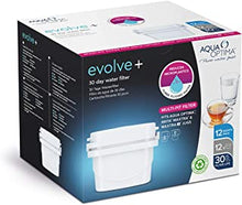 Aqua Optima Evolve+ 30 Day Water Filter Cartridge, 12 Pack, Compatible With Brita Maxtra and Maxtra+, 12 Months Supply, EPS212