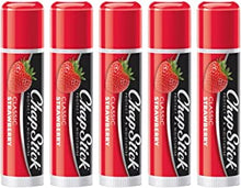 Chapstick Strawberry Flavour Lip Balm for Dry, Chapped and Cracked Lips - Pack of 5