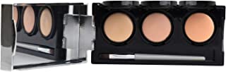 Waterproof Concealer Palette, Bruise Concealer Cream, 3 Colors + Brush, by Dermaflage