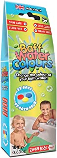 Baff Water Colours 9 Use Pack from Zimpli Kids, Colour Change Tabs Gift, Bath Toy, Bath Dropz, Children’s Christmas Stocking Filler, Xmas Present