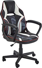 X Rocker Atreus PC Gaming Chair, Height Adjustable Mid-Back Home Office Chair Swivel Seat for Juniors and Teens Black