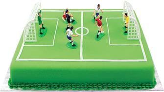 PME FS009 Football / Soccer Toppers for Cake and Cupcakes Set of 9, 10 x 4 x 6.3 cm