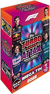 Topps - Turbo Attax Formula 1 2022 - Mega Tin (Future Legends) - Official F1 Trading Cards - 66 Cards Included