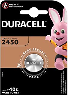 Two (2) X Duracell CR2450 Lithium Coin Cell Battery 3v Blister Packed