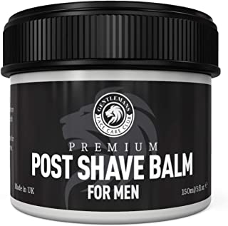 Post Shave Balm For Men - Gentlemans Face Care Club Vegan Friendly After Shave Gel With Witch Hazel + Aloe Vera Calms Sensitive Skin & Razor Burn Fast