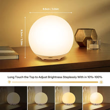 LED Night Light, Night Light Kids, USB Rechargeable Table Bedside Lamp with Dimmable Warm Light&7-Color Light,Touch&Switch Control and Timer for Baby,Kids Bedroom,Camping,Gift