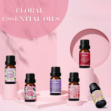 SALKING Essential Oils Set, 100% Pure Fragrance Oil Aromatherapy Essential Oils Gift Set,Premium Scented Oils for Oil Diffusers 6 x 10 ML - Lavender, Rose, Jasmine, Cherry Blossom, Gardenia, Chamomile