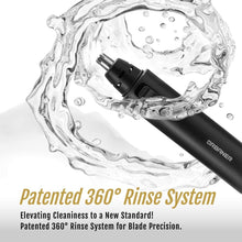 URBANER Rechargeable 4-in-1 Facial Hair Grooming Kit for Men, Waterproof Ear and Nose Hair Remover, Painless Eyebrow Trimmer, Wet and Dry Use Beard Styler, Portable Beard Shaver, MB-990