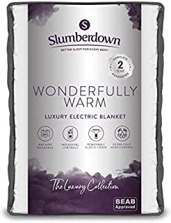 Slumberdown Wonderfully Warm Multi Zone King Size Electric Blanket With 9 Heat Settings And Timer Electric Blanket King Size Bed