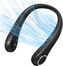 Dreamy Cubby Portable Neck Fan, Neck Fans Rechargeable, 3 Speed Hanging Bladeless Fan, Soft Neckband, 360 Airflow Cooling, USB Powered Hands Free Mini Fan for Men Women Sports, Black