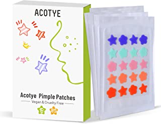 ACOTYE Pimple Patches 60PCS Star Spot Patches with Niacinamide and Hyaluronic acid, Moisturizing, Fast Acne Patch Healing and Acne Scars Treatment (60 count)