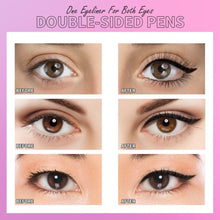 Winged Eyeliner Stamp-2 for Perfect Wing Waterproof Smudge Proof, Long Lasting Makeup Liquid Cat Eye Liner Pens (black)