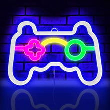 Game Neon Sign Gamepad Shape LED Neon Signs for Gamer Room Wall Bedroom Decor, Gamer Gifts Neon Lights for Boys Teen Gaming Zone Party Decoration