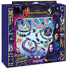 Make It Real - Disney Descendants 3 Fierce Fashion Jewellery - DIY Bead and Charm Bracelet Making Kit - Includes Jewellery Supplies, Beads & Charms - Arts and Craft Kit for Kids
