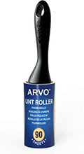 ARVO Lint Roller, Lint Remover, 90 Sheets per Roll, 1 Handle with 1 Roll, Removes Dust,Dirt, Dandruff, Pet Hair from Clothes, Furniture and Carpet (90 Total sheets)