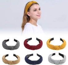 URAQT Headbands, 6 Packs Fabric Hair Band, Wide Plain Elastic Head Wrap Cute Knot Accessories for Women and Girls