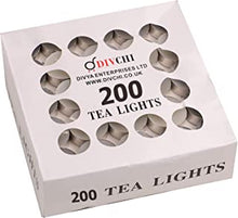 DIVCHI Tea Light Candles - White Unscented Wax 12g - Long Burn Time Ideal for Wedding Birthday Party Home Decoration Wax Burners (200 Pack)