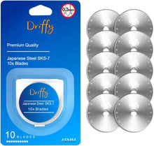 Rotary Cutter Blades 45mm - 10-PACK - fits OLFA, Fiskars Sewing Quilting Accessories Ruler