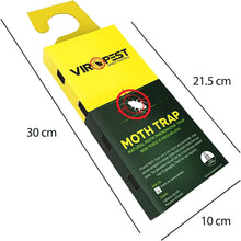 Moth Traps (4 Pack) for CLOTHES, CARPETS, WARDROBES & DRAWERS. Irresistible sticky pheromone glue board attracts and kills CLOTHES and CARPET MOTHS  Non-Toxic, Odour-Free, Safe for Children & Pets