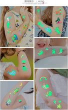 Tattoos for Kids, 12 Sheets over 180 styles Luminous Tattoos Mixed Patterns Temporary Tattoos Glow in the Dark Mixed Styles Fake Tattoo Stickers Body Decoration Stickers for kids boys