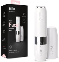 Braun Face Mini Hair Remover, Facial Hair Remover for Women Mini-Sized Design For Portability, Efficient Facial Hair Removal Anytime, Anywhere, With Smart Light, Gifts for Women, FS1000, White