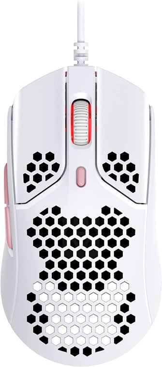 HyperX Pulsefire Haste – Gaming Mouse – Ultra Light, 59 g, Honeycomb Bowl, Hexagonal Design, Hyperflex Cable, up to 16,000 DPI