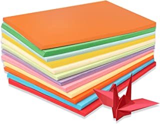 Coloured Paper A4 Coloured Paper 100 Sheets Coloured A4 Pack Assorted 70gsm Handmade Origami Paper Pastel Paper Cardstock for Kids, Adults, Beginners, DIY Arts and Crafts Colorful Projects