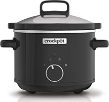 Crockpot Slow Cooker | Removable Easy-Clean Ceramic Bowl | 2.4 L (1-2 People | Energy Efficient | Black [CSC046]