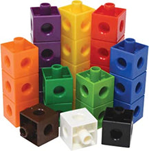 EDX Education 53835 2cm Linking Cubes, 10 Bright Colours, Pack of 100