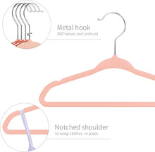 ManGotree Baby Velvet Hangers,Infant and Toddler Hangers,No-Slip Children Hangers, Ultra-Slim Space Saving Kids Hangers, Sturdy&Durable Clothes Hangers 15 Pack (Pink)