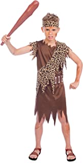 amscan Boys Caveman Stone Age Book Week Fancy Dress Costume