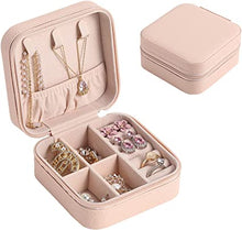 NEUSID Jewellery Box for Women, Mini Portable Jewelry Box PU Leather Organiser, Travel Jewelry Storage Case for Rings Earrings Necklace for Girl, Wife, Mother