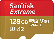 SanDisk 128GB Extreme microSDXC card for Mobile Gaming, up to 190MB/s, with A2 App Performance, UHS-I, Class 10, U3, V30