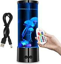 Jellyfish Lava Lamp Light LED Jellyfish Lamp Jellyfish Mood Lamp,16 Colour Changing & 4 Colour Modes,Jellyfish Aquarium Lamp Sensory Treatment Deco Room Night Light Relax Gift Kids Remote Control USB