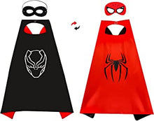 Playcrate Superhero Capes Costume - Kids Hero Double Sided Cape & 2 Masks Included - Fancy Dress Up Birthday Party Cosplay for Girls & Boys