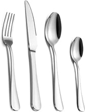 Cutlery Set, Pleafind Cutlery Set for 4, 16 Piece Silverware Set, Stainless Steel Knife and Fork Set, Flatware Set, Mirror Polished, Dishwasher Safe