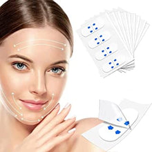 DADYOUPIN face lift tape 50pieces, instant makeup face lift tool for concealing facial wrinkles Double chin lifts loose skin, face lifting tape jaw exerciser face tape lift skin tape.