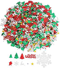 100g Christmas Table Confetti 10 Christmas Design Confetti for Christmas Decorations