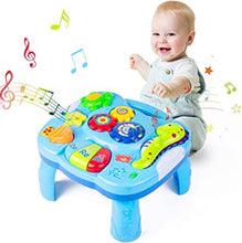 Yellcetoy Activity Table Baby Toys 6 to 12 Months Musical Learning Table Activity Toys for Boys Girls 6 Months up