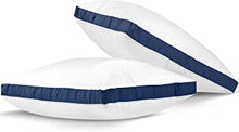 Utopia Bedding Sleeping Pillows 2 Pack, 45 x 66 cm Bed Pillows, Cotton Blend Fabric, Soft Pillow For Front, Back and Side Sleepers (Navy Blue)