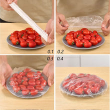 100 Pcs Fresh Keeping Bags, Cling Film Bag Plastic Food Storage Covers Bags Plastic Food Storage Covers for Fruit Preservation and Food Storage