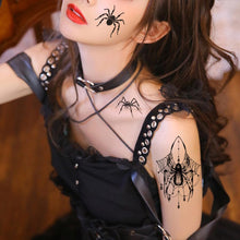 XINDY Halloween Face Tattoo, 20 Sheets Halloween Tattoo Spider Tattoos Temporary Halloween Make up Tattoo Spider Webs Tattoos Stickers for Adults Kids Halloween Carnival Cosplay Costume Makeup Party