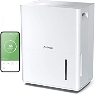 Pro Breeze® 30L/Day Smart Dehumidifier with Wifi Smart App Control, Digital Humidity Display, Continuous Drainage, 24 Hour Timer and Auto Defrost Function, - Ideal for Damp and Condensation