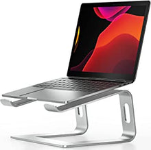 NULAXY Laptop Stand for Desk, Aluminum Laptop Riser, Ventilated Computer Stand Compatible with MacBook Pro/Air, Dell XPS, HP, Lenovo More 10-15.6” Laptops(Silver)