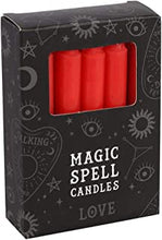 Magic Spell - Love Set of 12 Red Candles 10cm